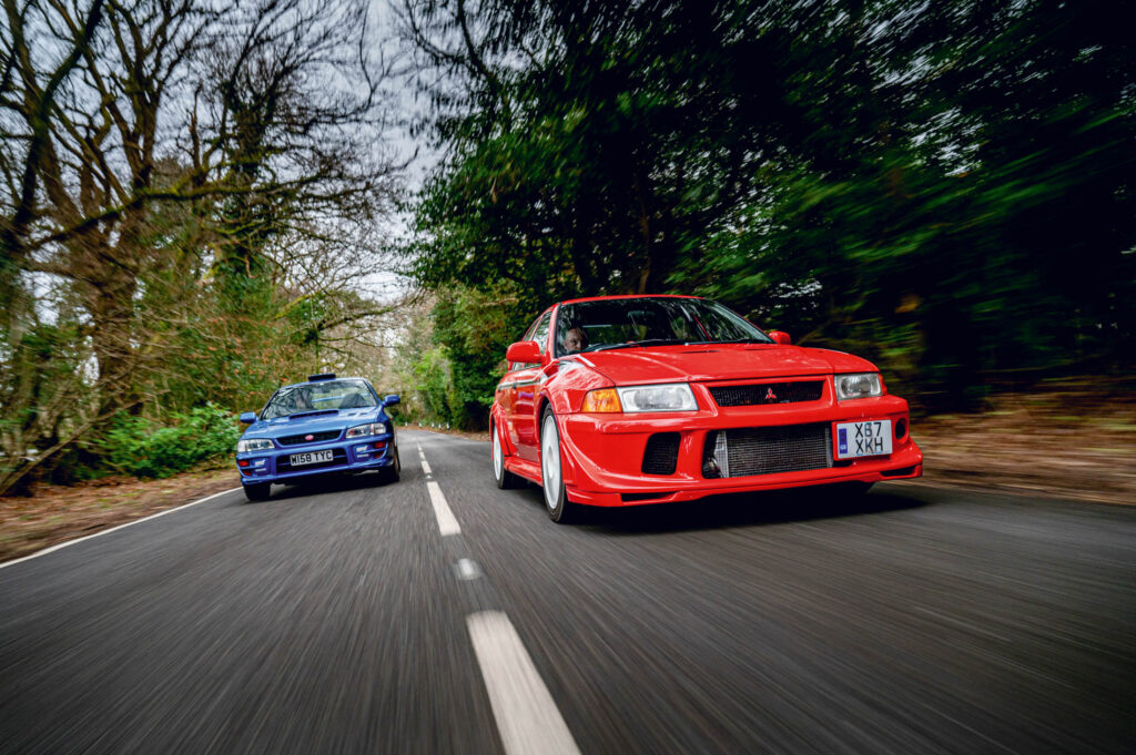 2000 Subaru Impreza WRX Type RA STi Version 6 Limited2000 Subaru Impreza WRX Type RA STi Version 6 Limited and Mitsubishi Evo TME