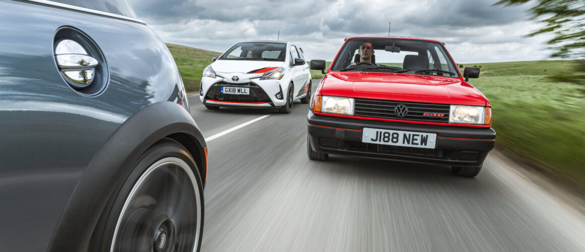Supercharged hot hatches – VW Polo G40 vs Toyota Yaris GRMN vs