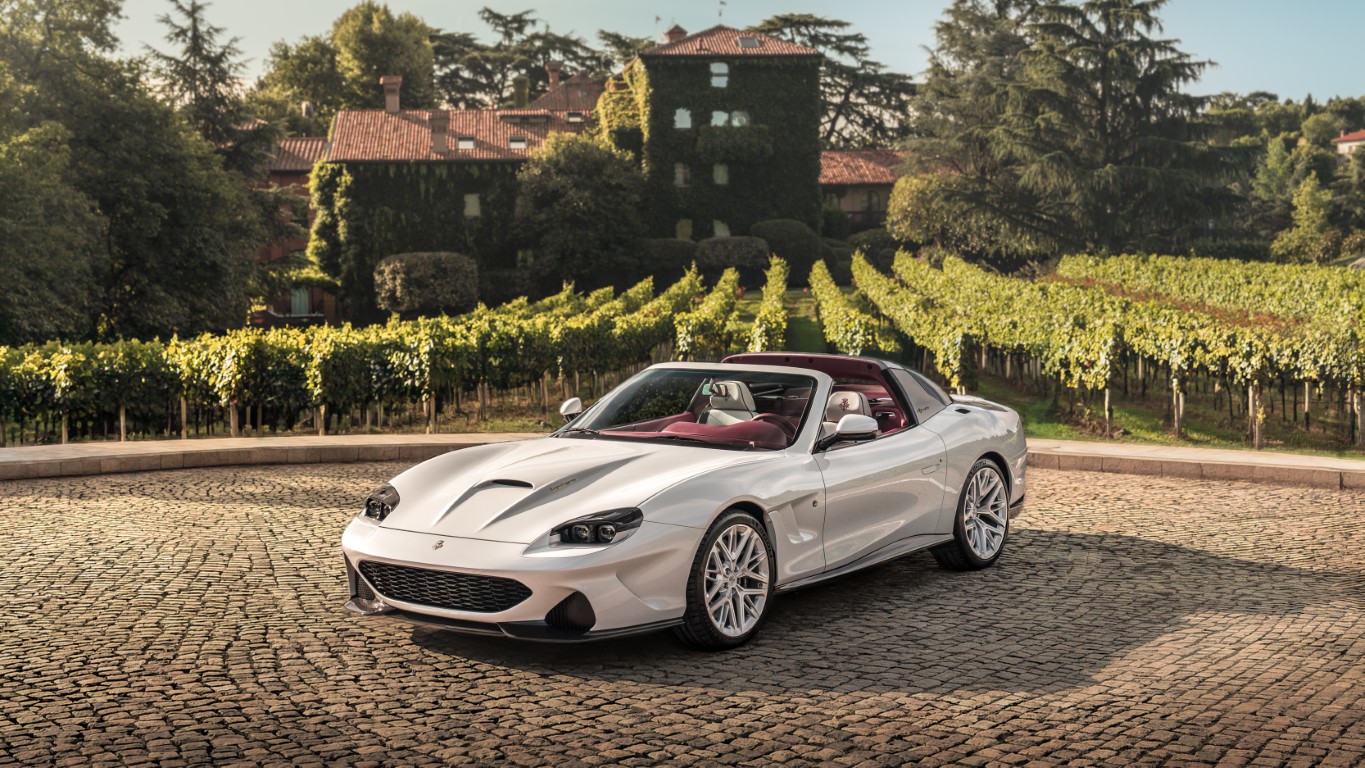 Touring Superleggera unveils coachbuilt Veloce12 Aperta as targa-roofed Ferrari 550 Maranello