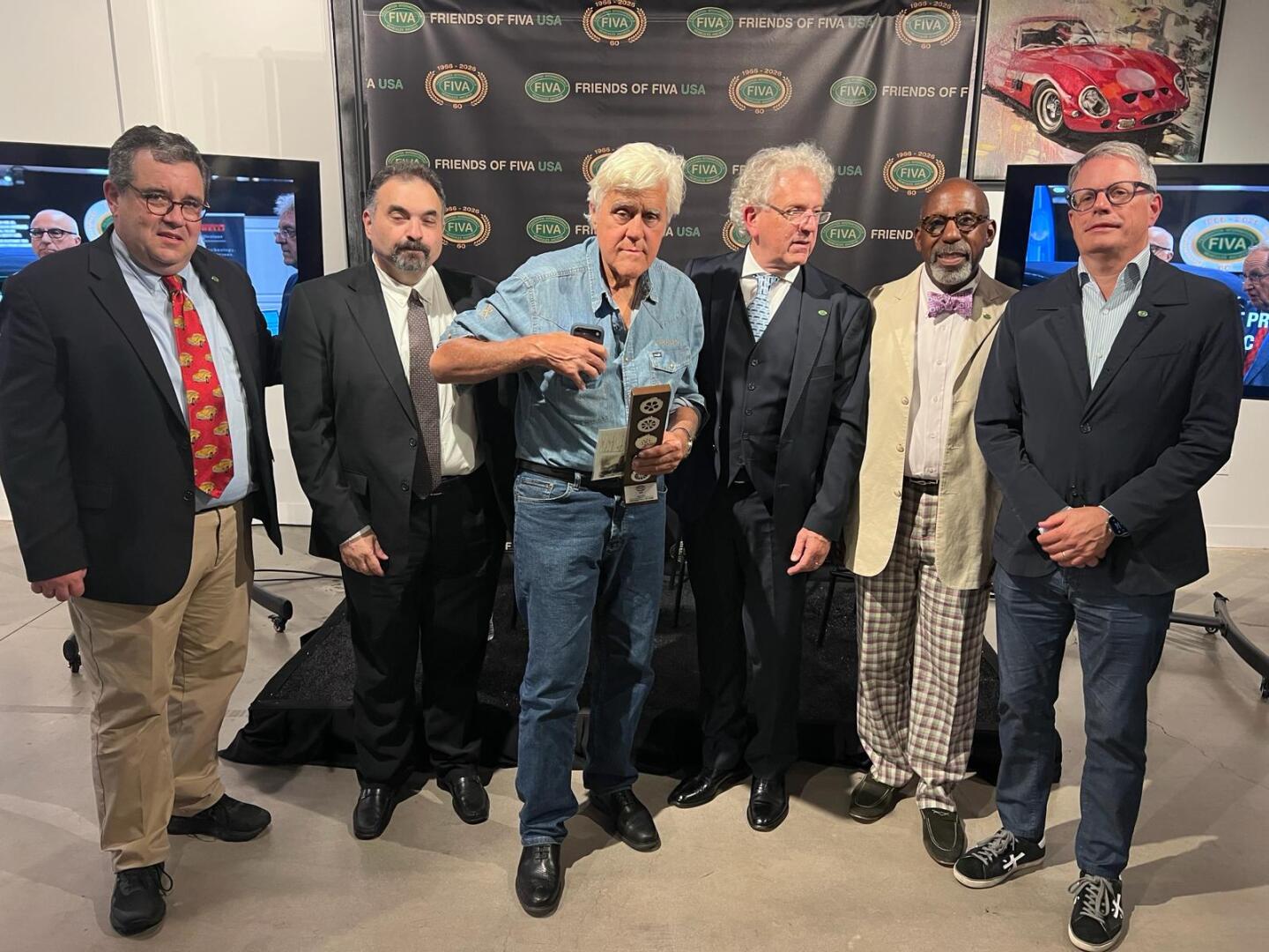 Jay Leno inducted into FIVA Hall of Fame